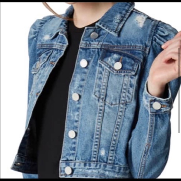 ❌SOLD❌Blank Nyc puff sleeve denim jacket - Picture 3 of 6